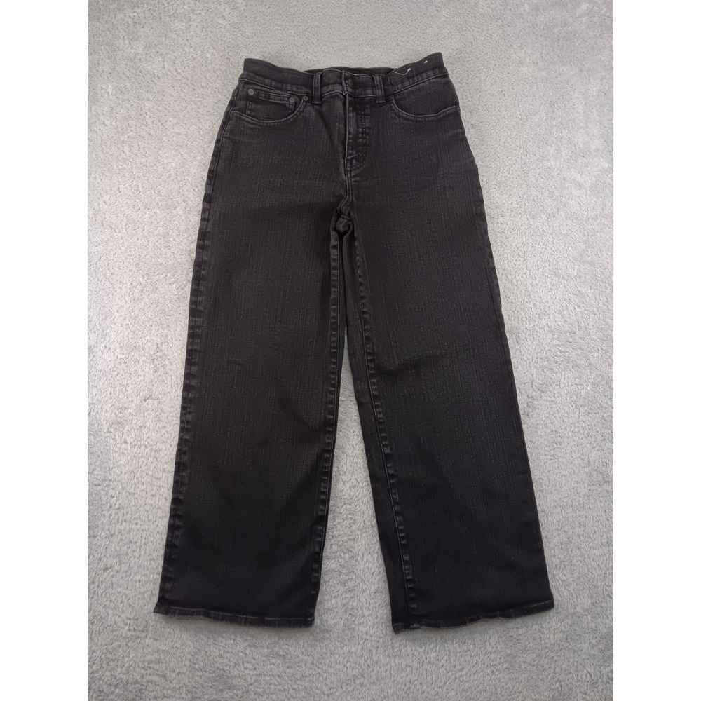 Madewell Jeans Women 28x26 (Tag 29P) Black The Perfect Vintage Wide-Leg